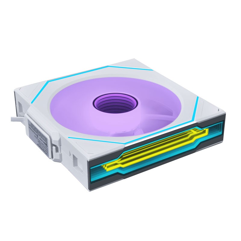 Lian Li UNI FAN SL-INF 120mm Pack x3 Blanco Wireless vista 2