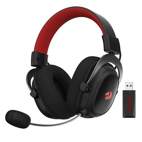 Audífonos Gamer On-Ear - Redragon ZEUS Pro - 7.1 - RGB - Wireless - Black (H510-PRO)