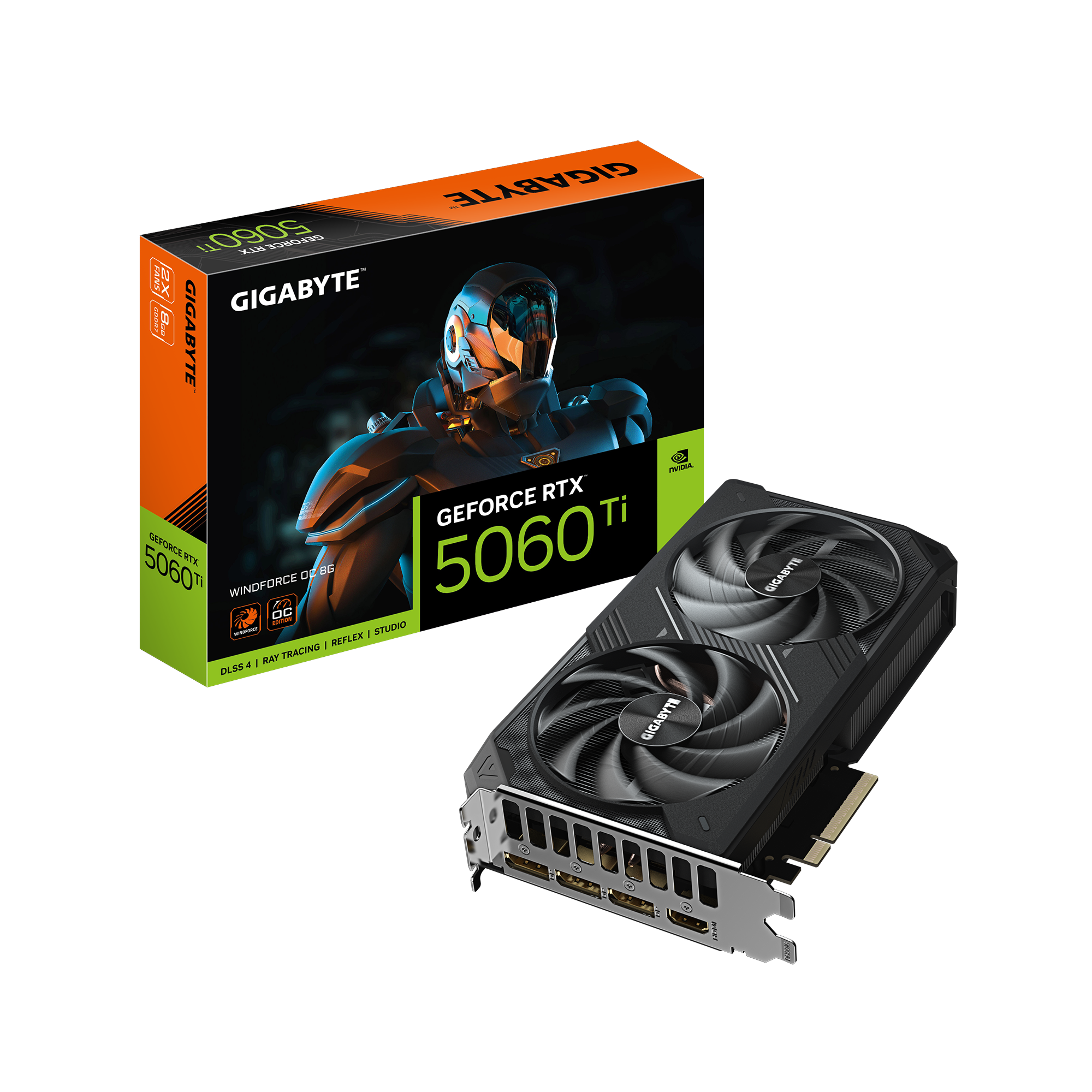 Tarjeta de video GeForce RTX™ 5060 Ti WINDFORCE OC 8G