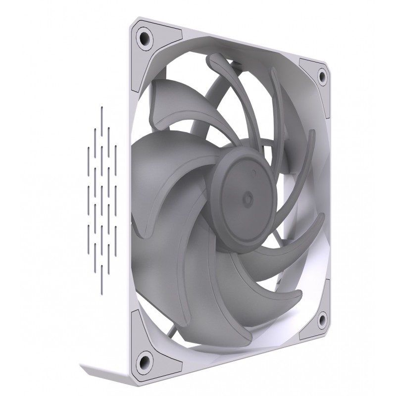 Ventilador Airflow M19 Silent M 120mm RGB Auto Blanco vista 3
