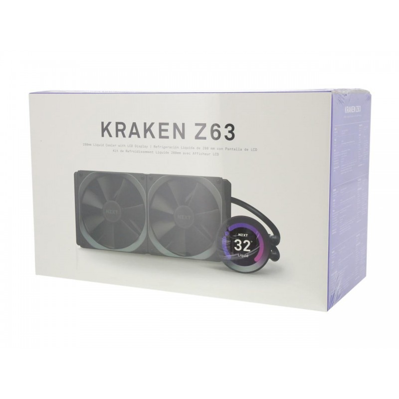 Refrigeración Líquida NZXT Kraken Z63 280mm con Pantalla LCD vista 2