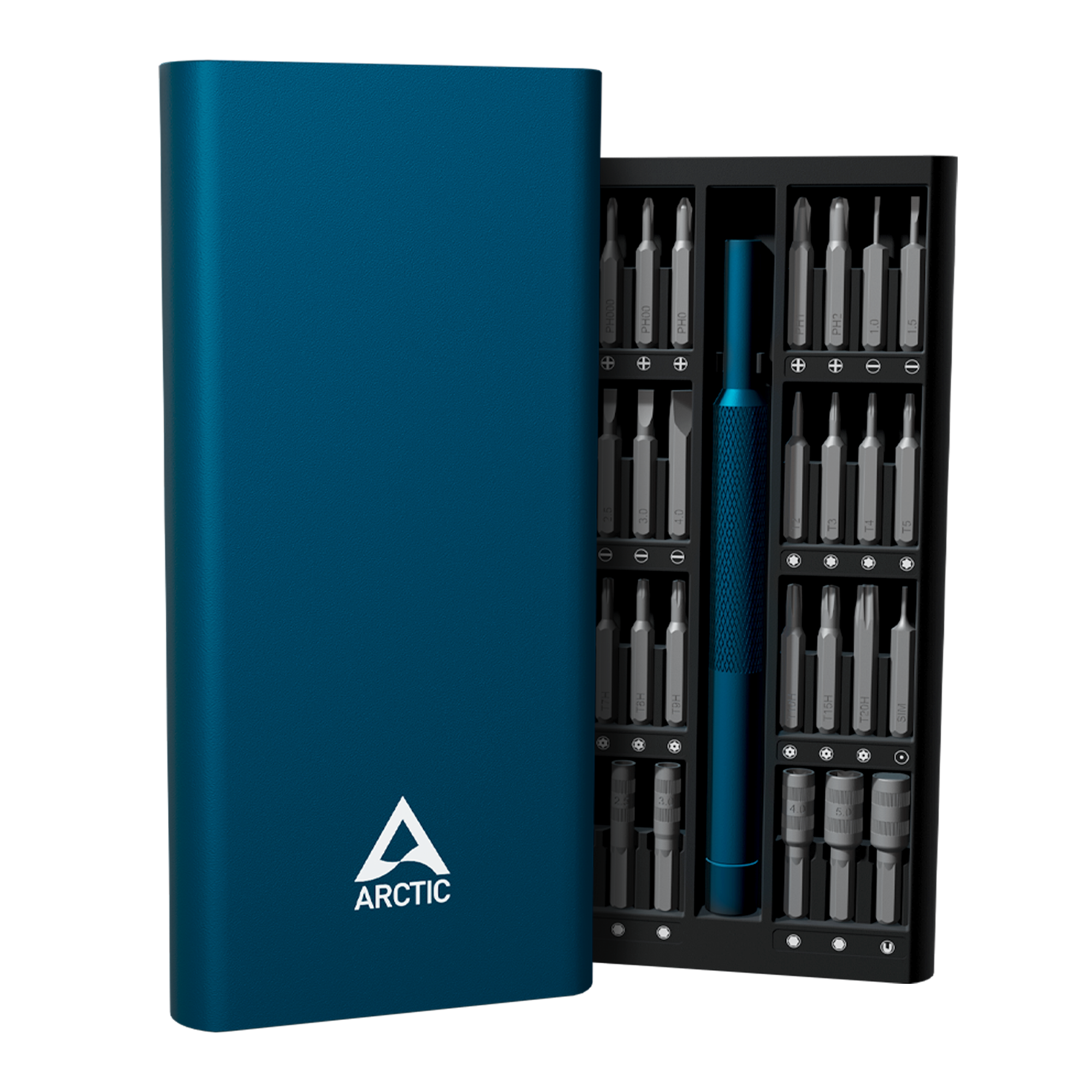 Kit de Destornilladores de Precisión – 50 en 1, Aluminio Anodizado, Bits CRV/S2