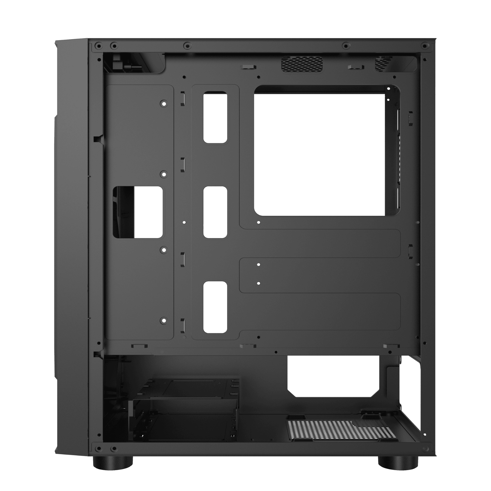 Gabinete HEX GAMING AirMesh – ATX | Vidrio Templado | 4 Ventiladores ARGB vista 3