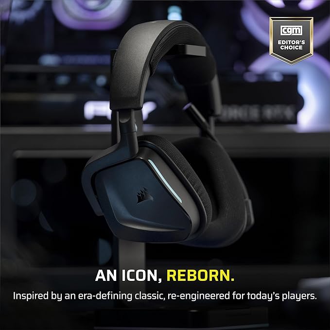 Auriculares gaming VOID WIRELESS v2, carbón vista 3