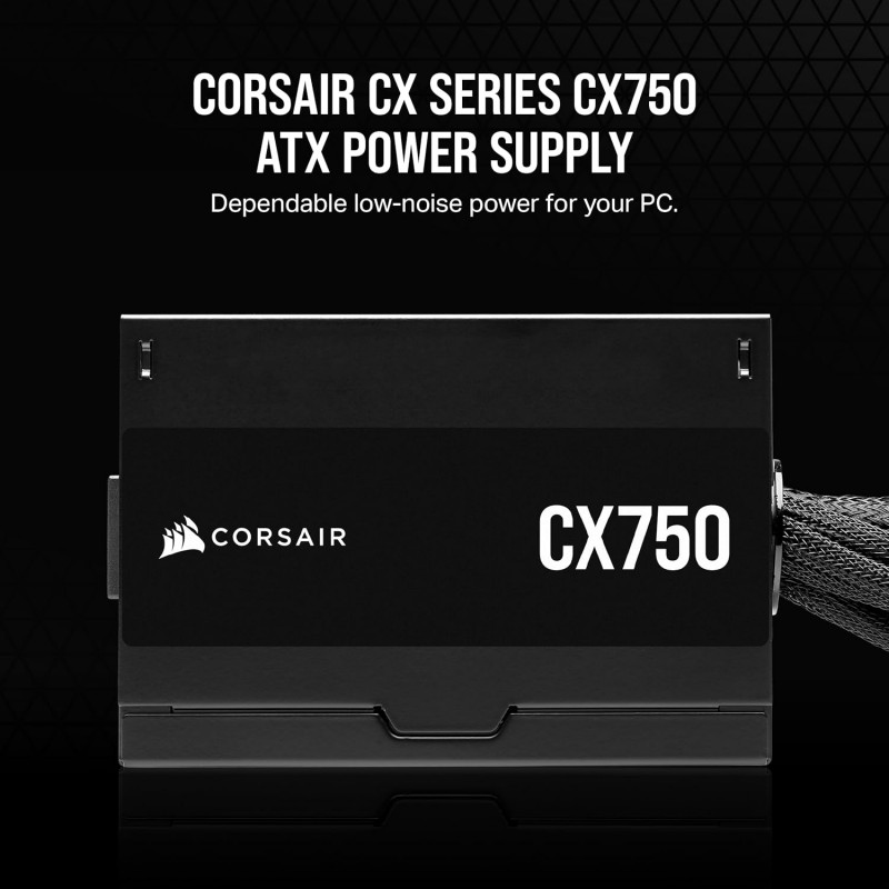 Fuente de Poder CORSAIR CX750 750W 80+ Bronze ATX vista 2