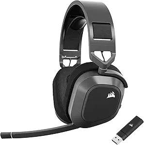 Auriculares para juegos HS80 MAX WIRELESS, gris acero