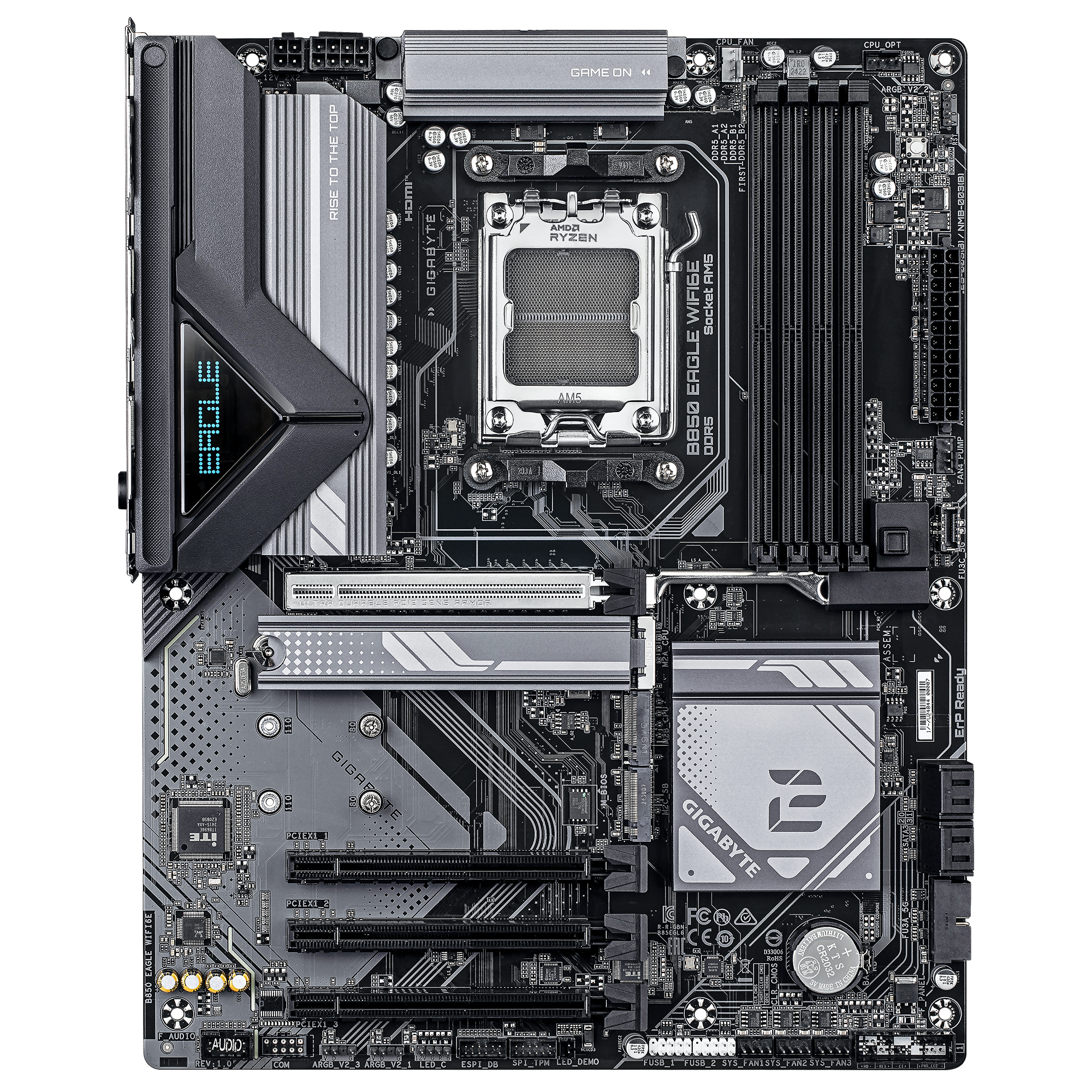 Placa Madre GIGABYTE B850 EAGLE WIFI6E – ATX, DDR5, PCIe 5.0, M.2 Gen5, Wi-Fi 6E - Vista 2