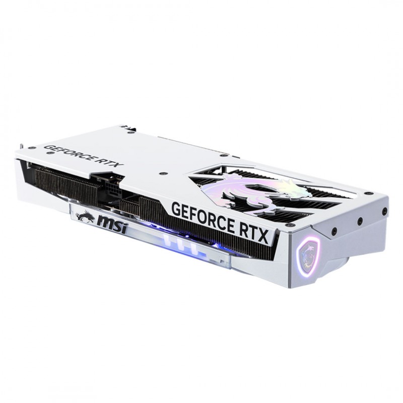 Tarjeta de video MSI GeForce RTX™ 5060 Ti 16G GAMING TRIO OC Blanco – 16GB GDDR7 - Vista 3