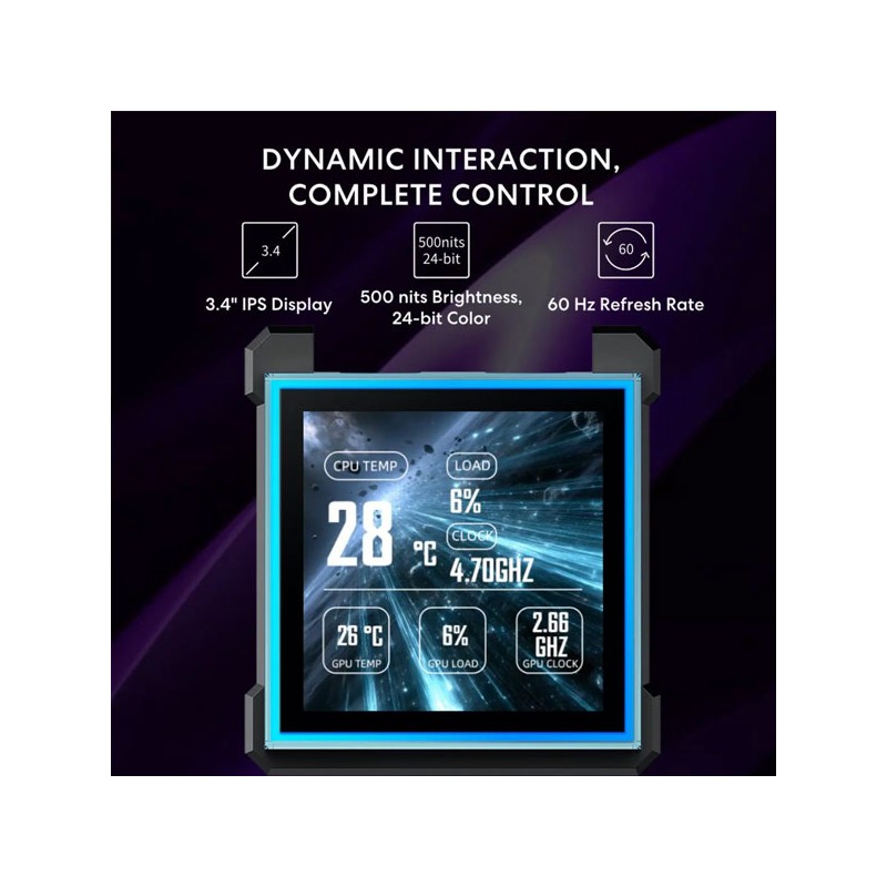 Refrigeración Líquida Lian Li Hydroshift II LCD-S 360TL vista 3