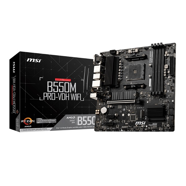 Placa Madre MSI B550M PRO-VDH WIFI AM4 DDR4 Micro ATX