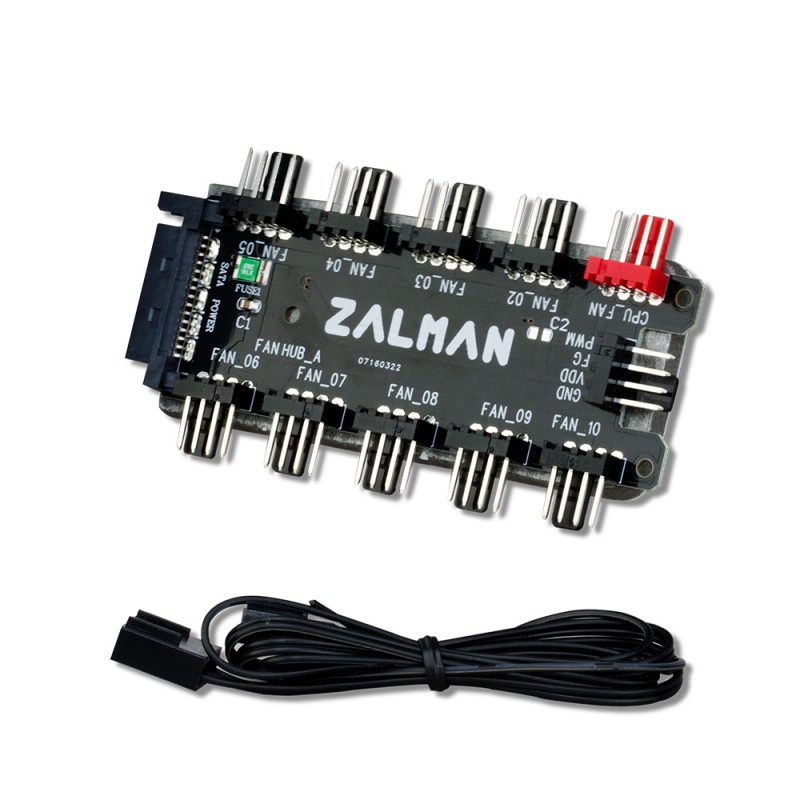 Hub Controlador Zalman ZM-PWM10FH de 10 Ventiladores PWM vista 1