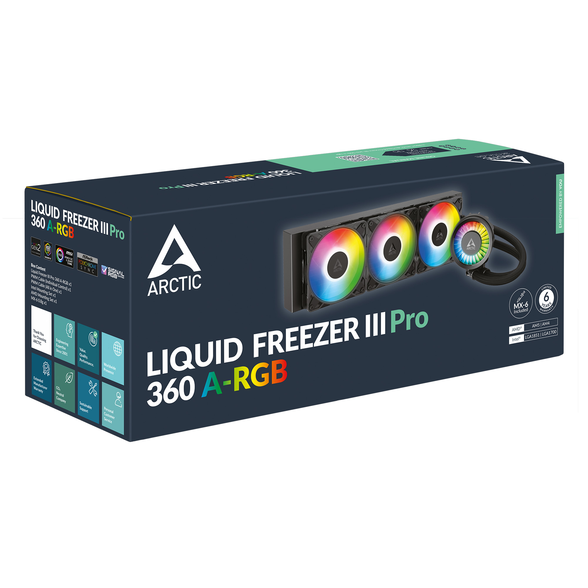 Refrigeración Liquida ARCTIC Liquid Freezer III 360 Pro Black A-RGB vista 5