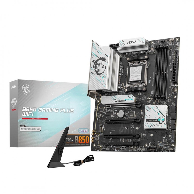 Placa Madre MSI B850 Gaming Plus WiFi AM5 DDR5 PCIe 5.0 WiFi 7 ATX vista 1