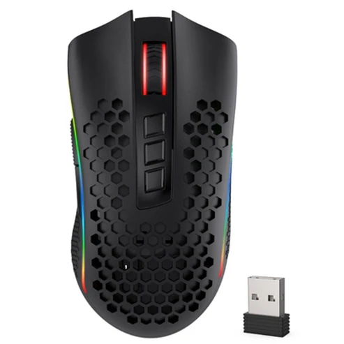 Mouse Gamer Inalámbrico Redragon Storm Pro RGB 16000 DPI 8 Botones M808-KS
