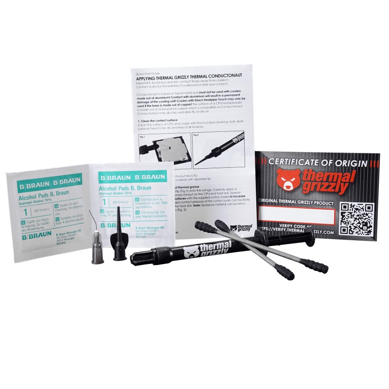 Metal Liquido Thermal Grizzly Conductonaut 1g vista 4