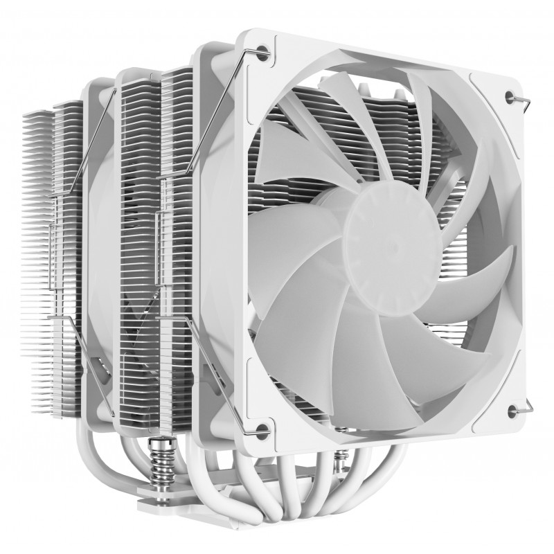 Disipador CPU AIRFLOW 622 White ARGB Doble Torre 6 Heatpipes vista 4