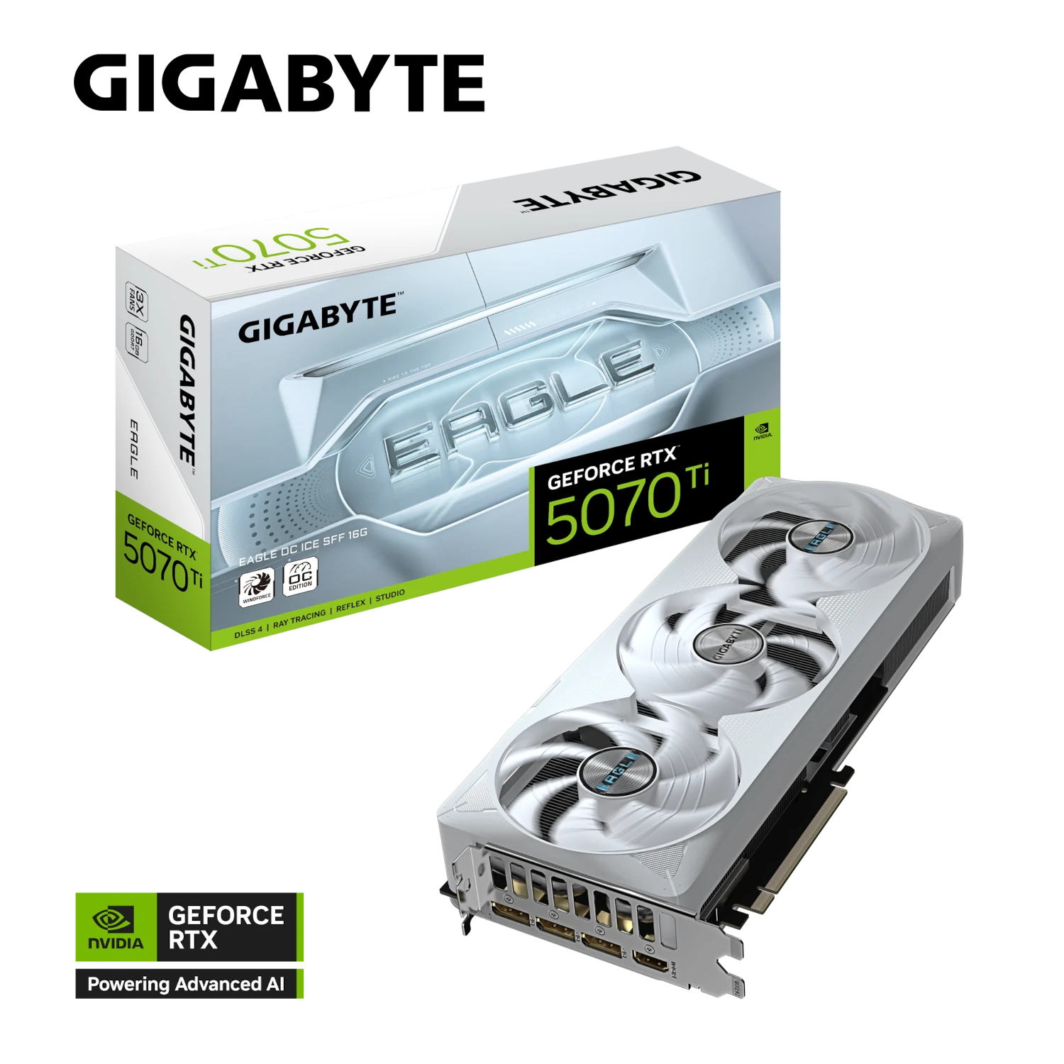 Tarjeta de Video Gigabyte Eagle OC ICE SFF GeForce RTX 5070 Ti 16GB GDDR7 PCIe 5.0