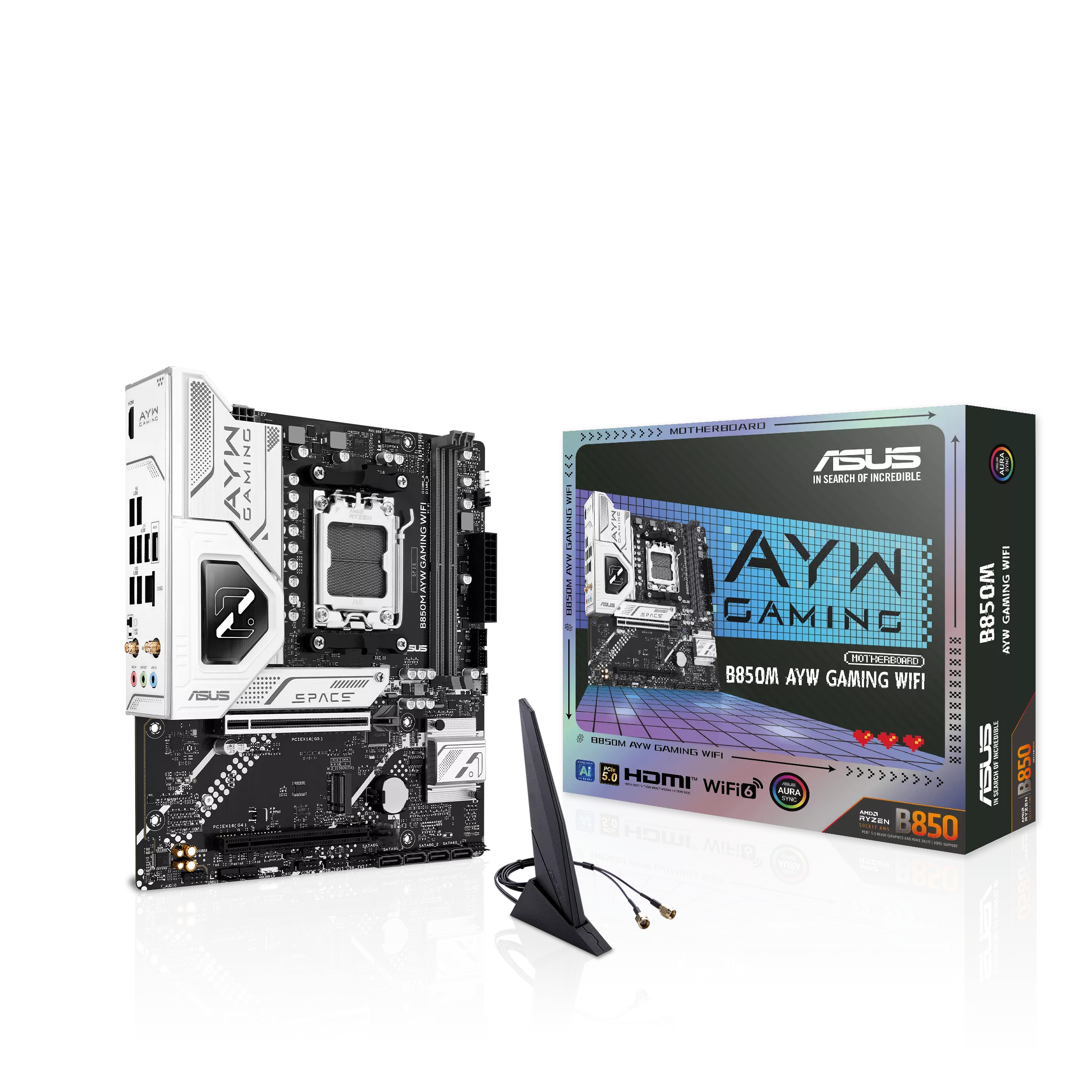 ASUS B850M AYW GAMING WIFI AM5 DDR5 PCIe 5.0