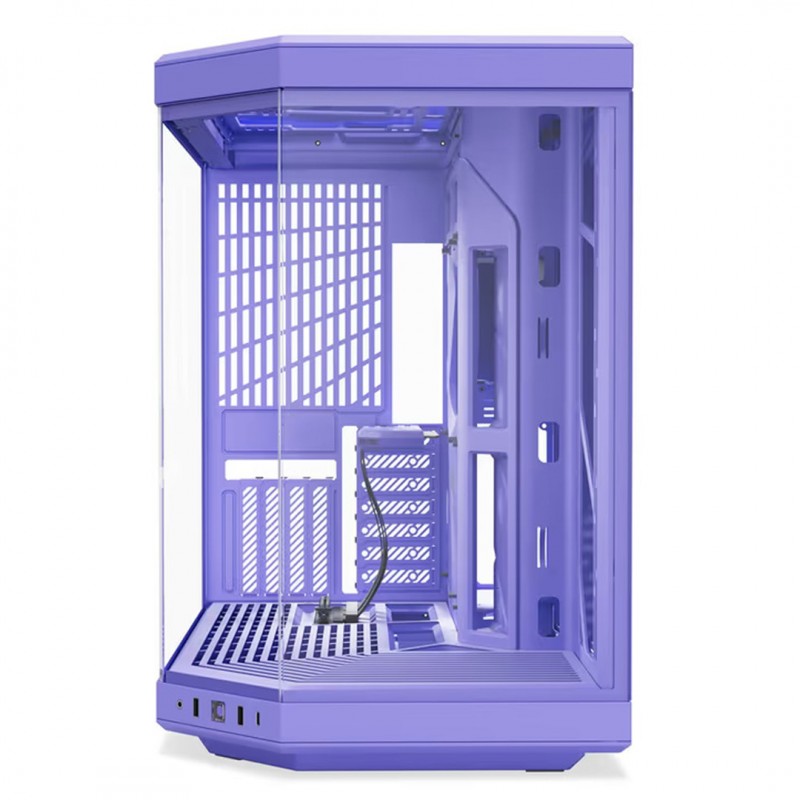 Gabinete HYTE Y70 Taro ATX Púrpura con Riser PCIe 4.0 vista 3