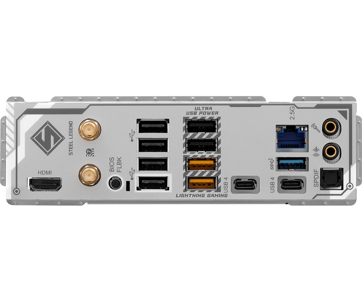 Placa Madre ASRock X870 Steel Legend Wifi– ATX DDR5, PCIe 5.0, Wi-Fi 7, USB4, AM5 - Vista 5