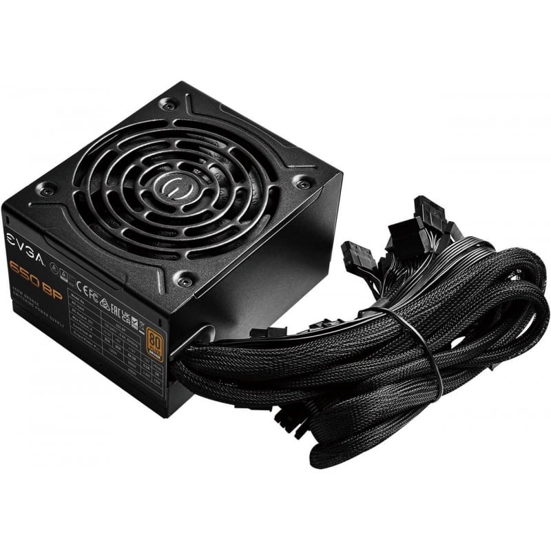 EVGA 650 BP, 80+ BRONZE 650W Fuente compacta 120mm de vista 4