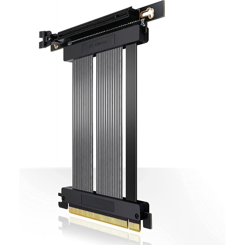Cable Riser EZDIY-FAB PCIe 4.0 30cm Negro Flexible vista 1