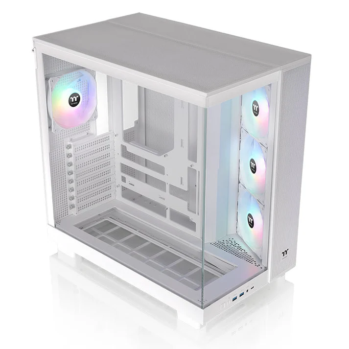 Gabinete Gamer Thermaltake View 380 XL TG ARGB White Mid Tower vista 4