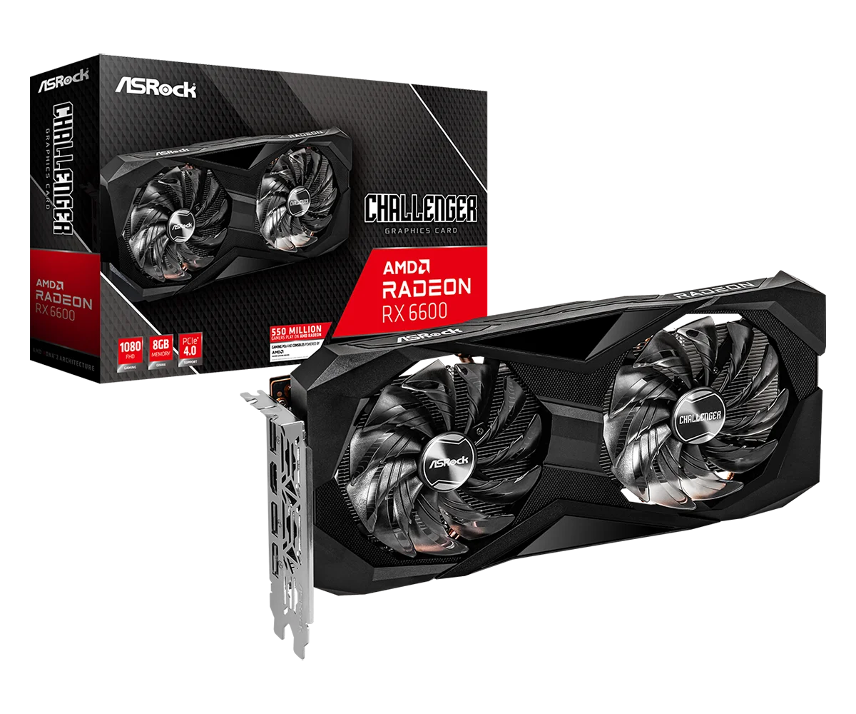 Tarjeta de Video AMD RX 6600 Challenger D 8GB