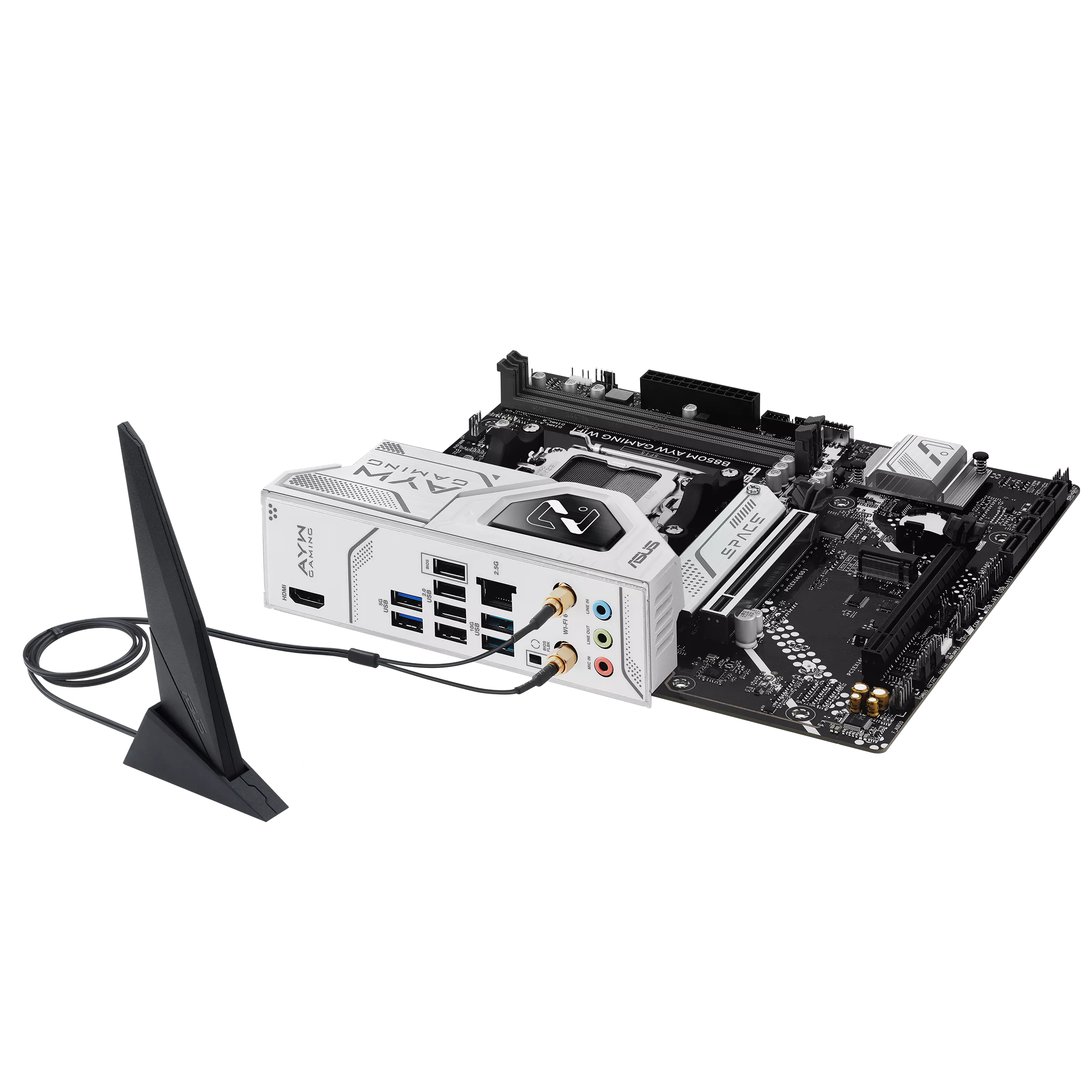 ASUS B850M AYW GAMING WIFI AM5 DDR5 PCIe 5.0 vista 4
