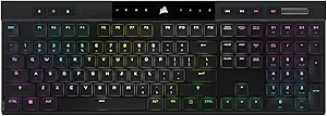 Teclado mecánico para juegos RGB ultradelgado K100 AIR WIRELESS, interruptores de teclas táctiles CHERRY MX Ultra Low Profile