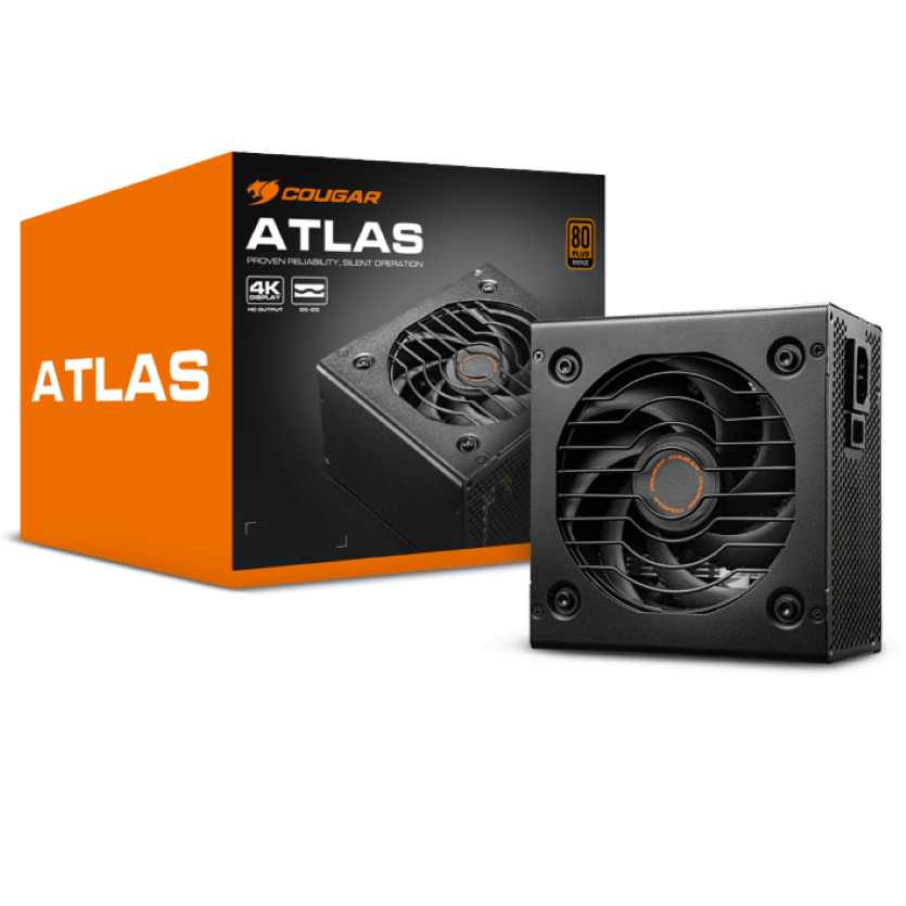 Fuente de Poder Cougar Atlas 750 2024 750W 80 Plus Bronze ATX No Modular vista 1