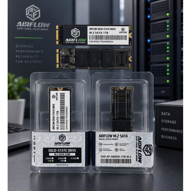 SSD Airflow Green 1TB M.2 2280 SATA III 500MB/s vista 1