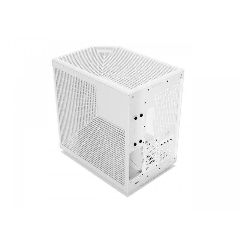 Gabinete HYTE Y70 Snow White ATX — con Riser PCIe 4.0 — Panorámico — No incluye LCD vista 4
