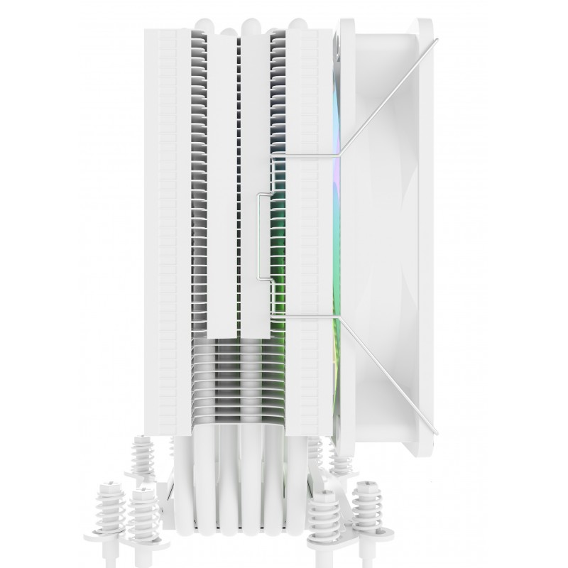 Disipador CPU AIRFLOW 612 WHITE RGB 6 Heatpipes hasta 220W vista 2
