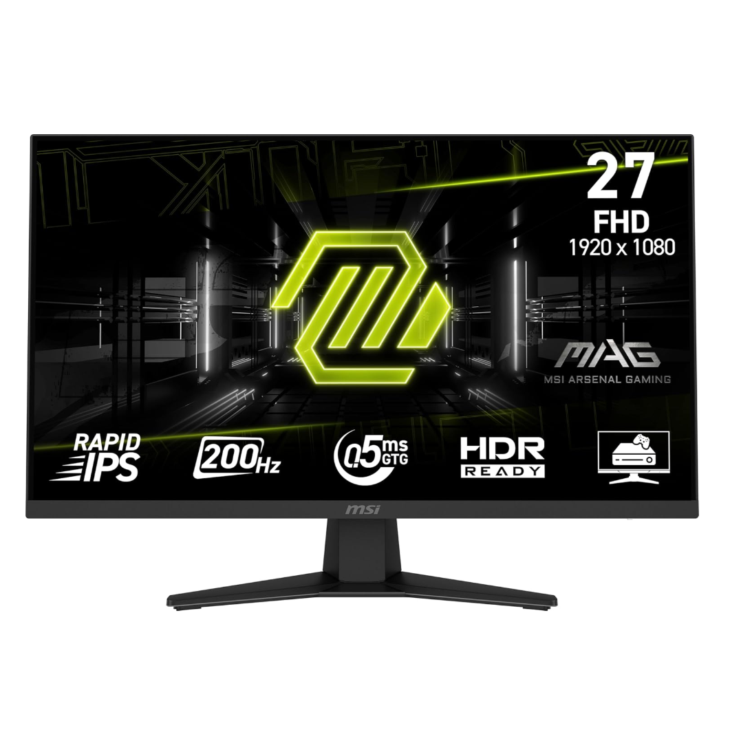 Monitor Gamer MSI MAG 274F 27" IPS 200Hz 0.5ms FreeSync Full HD vista 1