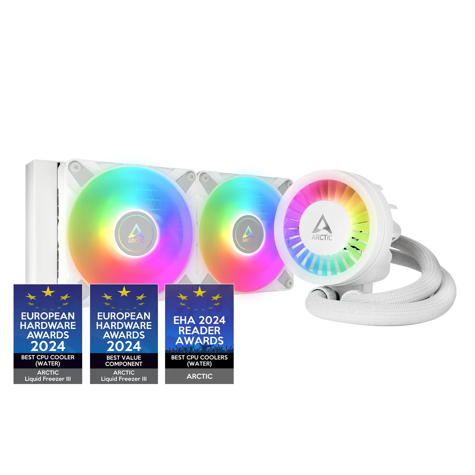 Arctic Liquid Freezer III 240 A-RGB (White) vista 1