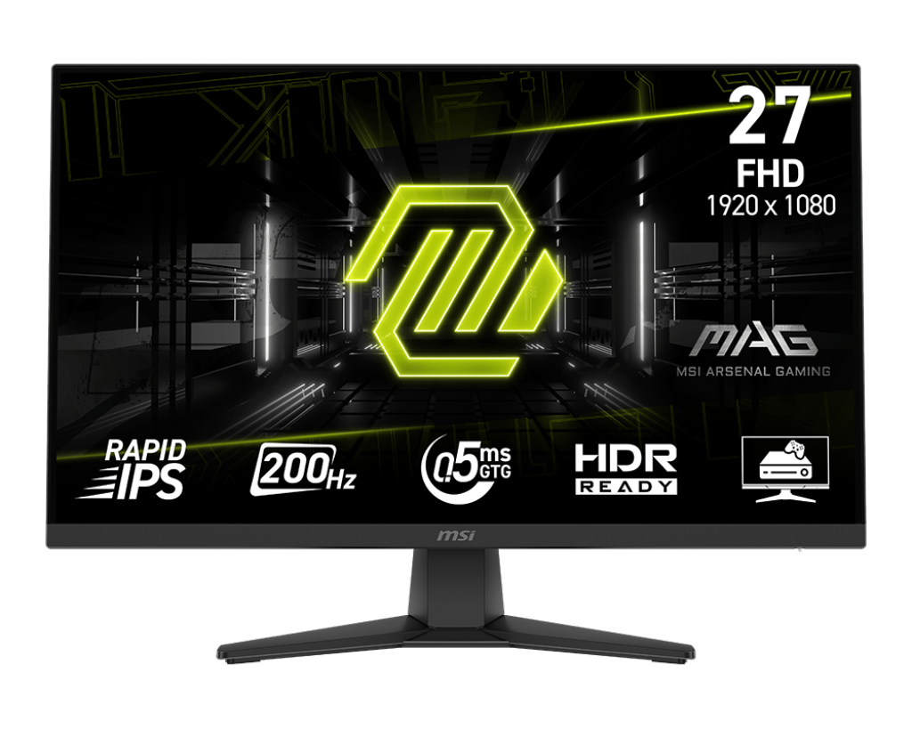 Monitor Gamer MSI MAG 272F 27" Rapid IPS FHD 200Hz 0.5ms HDR Ready – Negro