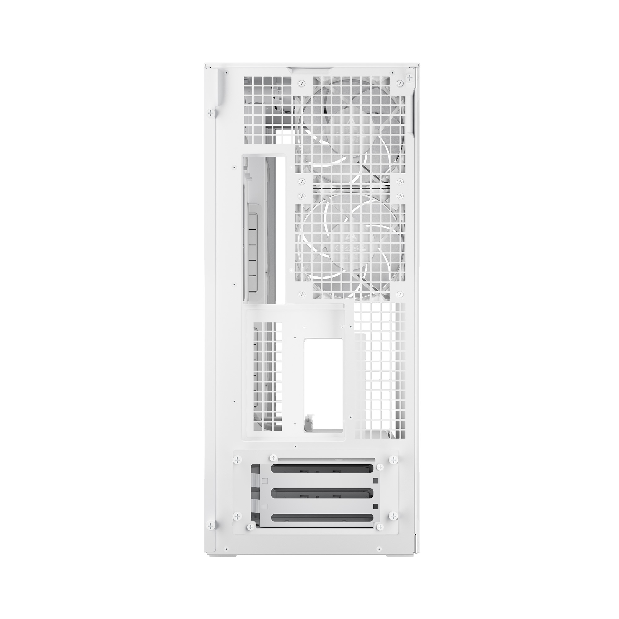 Gabinete ARCTIC Xtender VG White Clear Glass E-ATX | GPU Vertical + 420mm vista 5