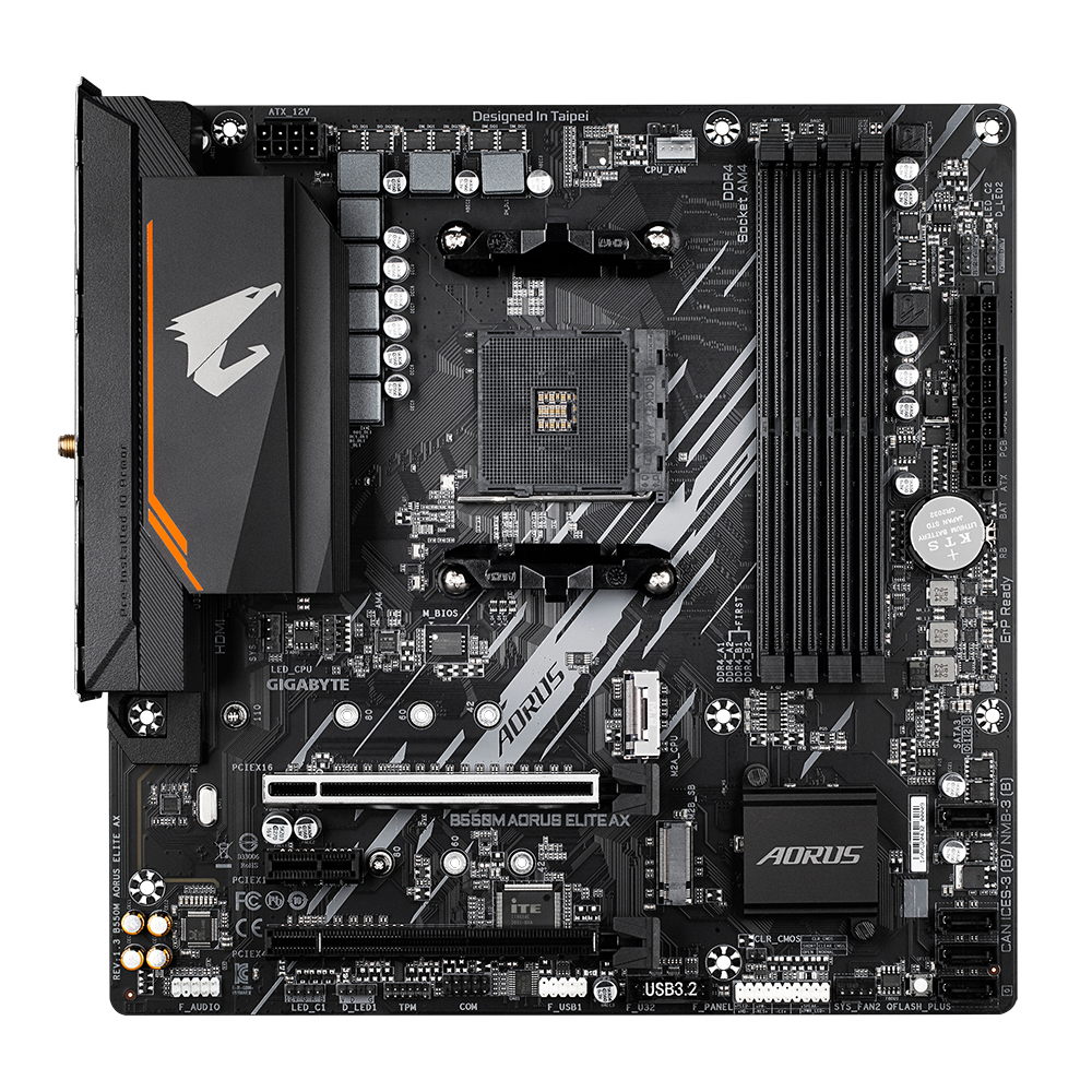 Placa Madre B550m Aorus Elite AX Micro ATX AM4