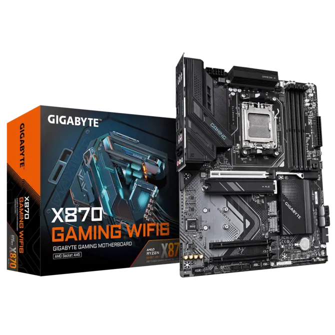 Placa Madre Gigabyte X870 GAMING WIFI6 AM5 ATX DDR5 USB4