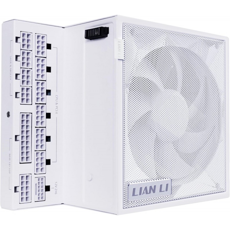Fuente de Poder LIAN LI EDGE 850W 80+ GOLD Modular White
