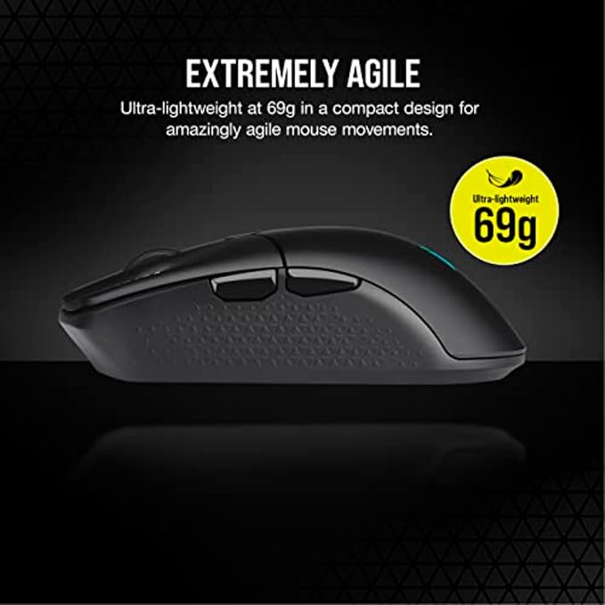 Mouse Gamer Corsair KATAR ELITE WIRELESS — 69g, 26.000 DPI, Slipstream vista 3