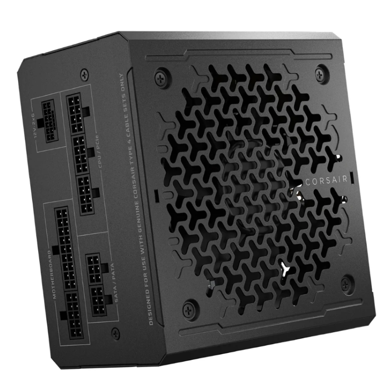 uente de Poder Corsair RM750e 750W — ATX 3.1, Modular, 12V-2×6, Cybenetics Gold vista 2