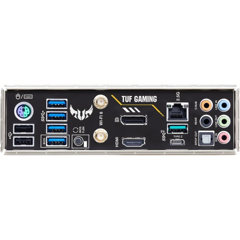Placa Madre ASUS TUF Gaming B550M-PLUS WiFi II AMD AM4 mATX, PCIe 4.0, WiFi 6 y LAN 2.5 Gb vista 2