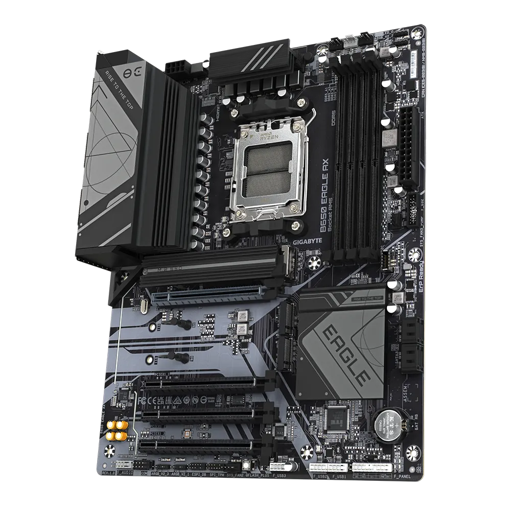 Placa Madre GIGABYTE B650 EAGLE AX – AM5, DDR5, PCIe 5.0, Wi-Fi 6E - Vista 4