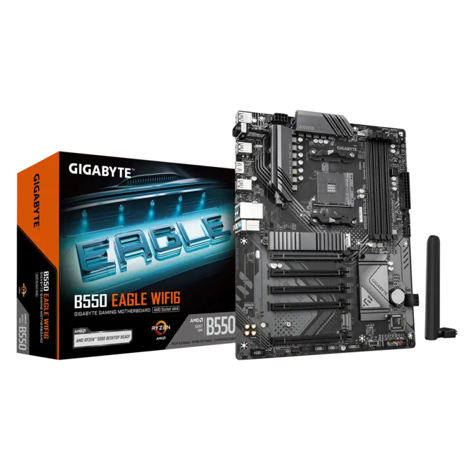 Placa Madre Gigabyte B550 EAGLE WIFI6 AM4 ATX Ryzen DDR4