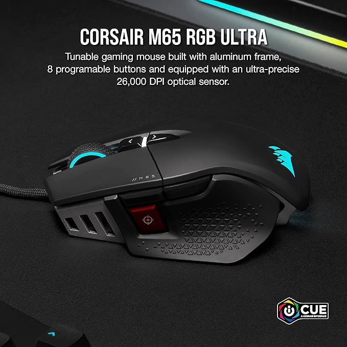 Ratón para juegos FPS M65 RGB ULTRA ajustable vista 3