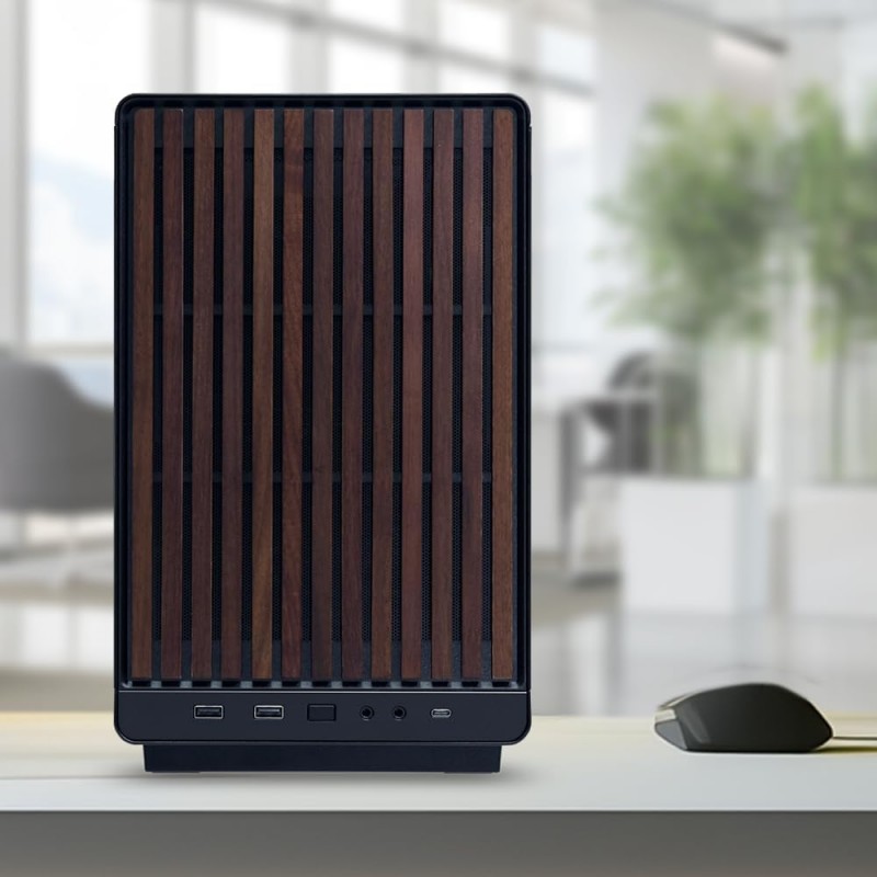 Gabinete Lian Li A3 Glass Micro-ATX Negro vista 3