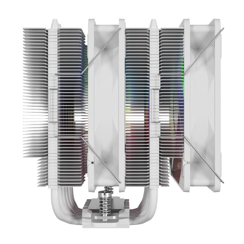 Disipador CPU AIRFLOW 622 White ARGB Doble Torre 6 Heatpipes vista 2