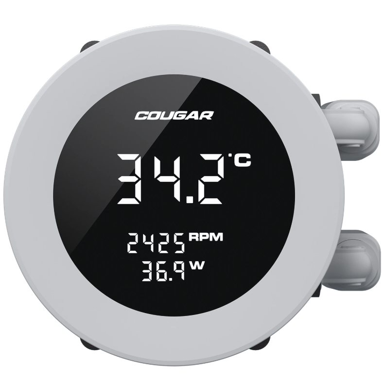 Refrigeración Líquida Cougar Poseidon Vistek ARGB 360mm White Compatible Intel y AMD vista 2